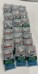 Cascade Power Dry Rinse Aid 2.37 Ounce Pouch Lot Of 24 Pouches