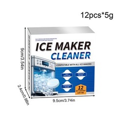 Ice Machine Cleaner Maker Descaler – 12 Pieces ACTIVE Clean Deodorizing Tablets-
