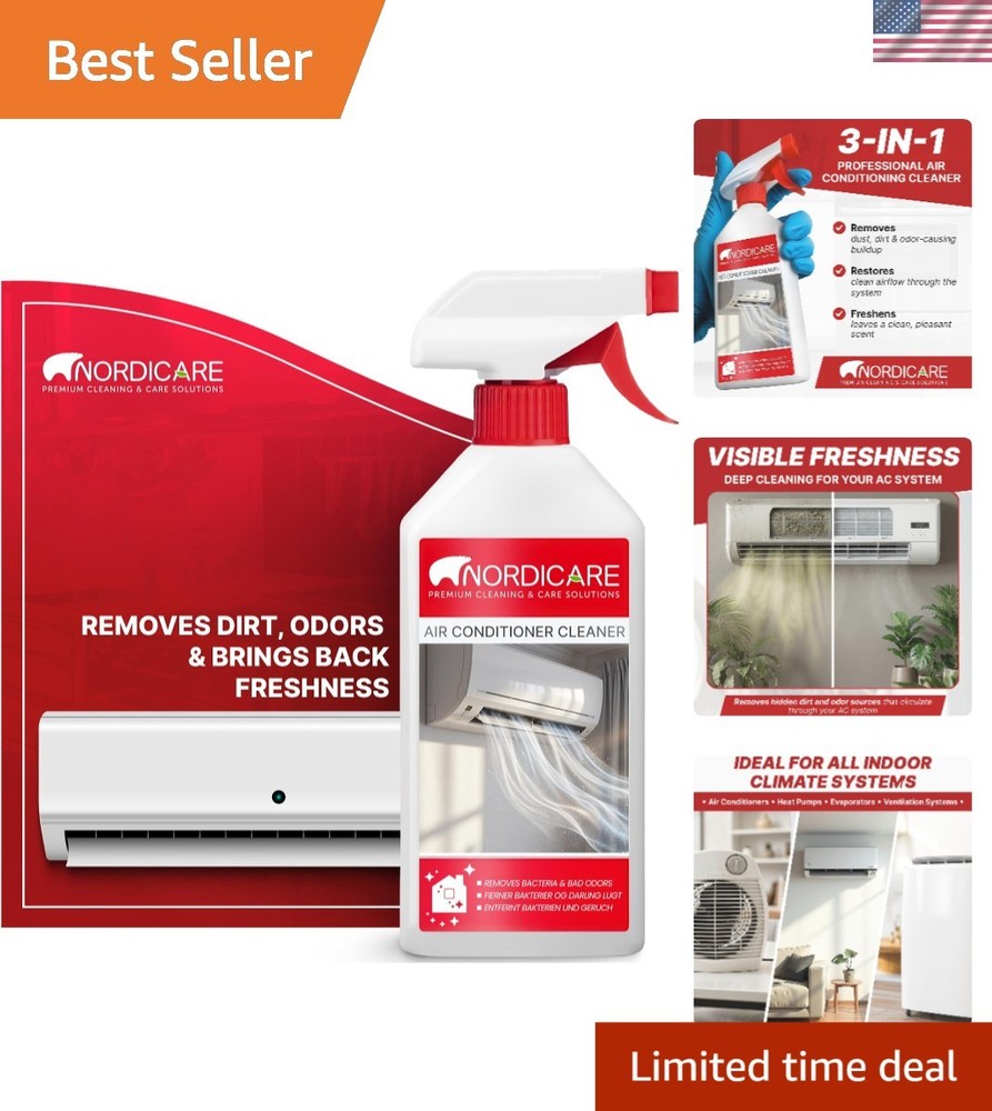 17.6oz Air Conditioner Cleaner Spray – Easy Application for Cleaner Air