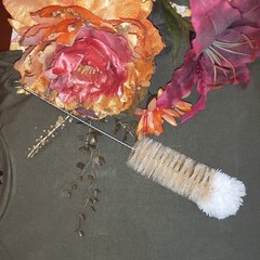 Stainless Steel Soda Bottle Cleaning Brush in Natural Boar Bristle Wool Tip L…