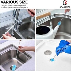 Flexible Drain Brush, 66 Inch Long Double Ended Hose Pipe and 58 Inch Tube Clean
