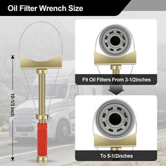 Heavy Oil Filter Wrenches, Strap Wrench, Adjustable Oil Filter Wrench Removal To