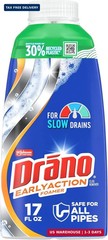 Drano EarlyAction Foamer, Drain Clog Remover & Cleaner, Unclogs Hair, Grease, So
