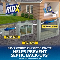Fast delivery-Rid-X Septic System Powder Pacs – 3.2oz, Toilet Safe, Removes Soil