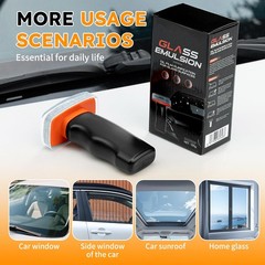 Glass Oil Film Remover for Car Windshield, Handheld RollOn Glass Emulsion Cle…