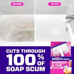 Magic Eraser Shower & Tub Scrubber, Lavender Starter Kit, 1 Scrubber