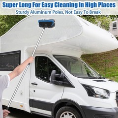62” Car Wash Brush with Long Handle, Scratch-Free Soft Bristles Sturdy Car W…