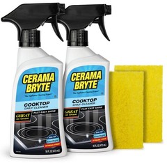 Daily Spray Cooktop Cleaner for Glass Surfaces – 16 Oz Combo Kit, 4 Pieces