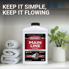 32 oz Liquid Main Line Cleaner Bacteria Enzymes Septic