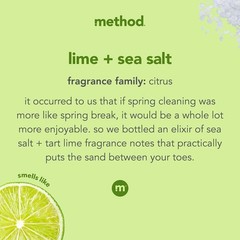 Method Dish Soap,Lime + Sea Salt,Tough on Grease,18 Fl Oz-USA