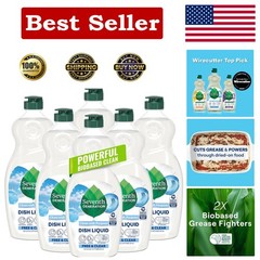 Pack of 6 Seventh Generation Dish Soap – Free & Clear, 19 oz, Safe for Families