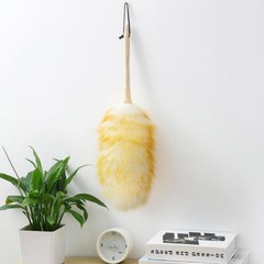 Wool Duster for Cleaning Furniture Duster with Wood Handle Dust Sweeping Tool
