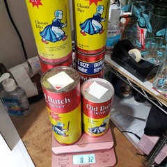 Vtg Old Dutch Powdered Cleaners SEALED 14 oz. & 21 oz. Full Lot of 6 READ