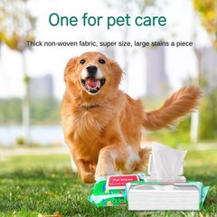Dog And Cat Wet Wipes, Fragrance Free, Plant.based SKIP THE BATH Gentle Cleansin