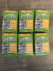 SIX BOXES Affresh W10549851 Dishwasher Cleaner 6 Tablets In EACH BOX TOTAL OF 36