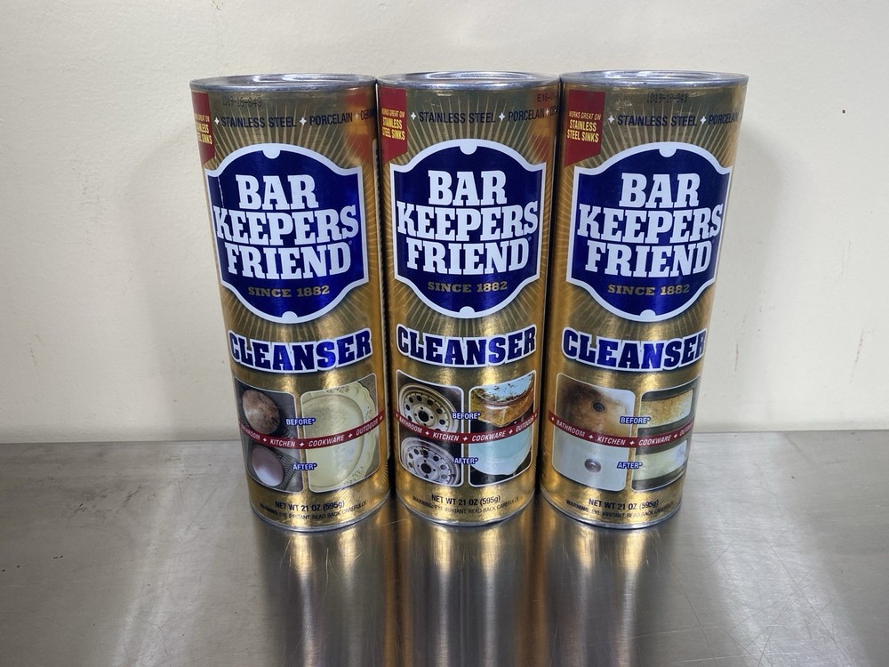 Lot of 3! Bar Keepers Friend Powdered All Purpose Cleanser, 21oz – Great Deal!