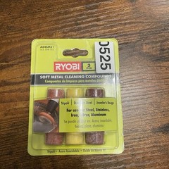 ✅Ryobi Soft Metal Polish 3pc Tripoli Stainless A04SM21 #️⃣0525