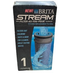 NEW Brita Stream Filter-As-You-Pour Pitcher Replacement Water Filter 1 Pack NSF