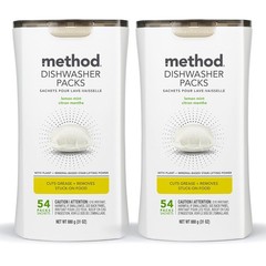 Method Dishwasher Detergent Packs, Lemon Mint, Dishwashing Rinse Aid to Lift …