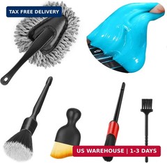 Fitosy Car Interior Duster Detail Brush Cleaning Gel Kit, Soft Dash Vent Dusting