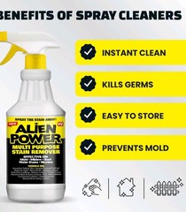 Alien Power Stain Remover Kit – Mold, Mildew & Algae Cleaner with Spray Bottle