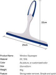 2-Pack Shower Squeegee 9.8 Inch for Bathroom Glass Doors, Windows & Tile