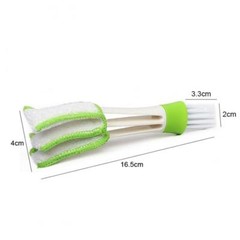 Portable Double End Car Vent Brush Computer Dust Cleaner Window Air Con Blinds