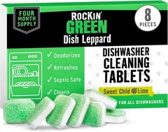 Dishwasher Cleaner Tablets (8 Pack) – Septic Safe Dishwasher Cleaning Tablets Di