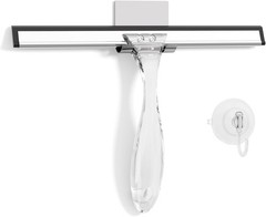 Shower Squeegee for Glass Doors, All-Purpose Squeegee with Suction Hook &