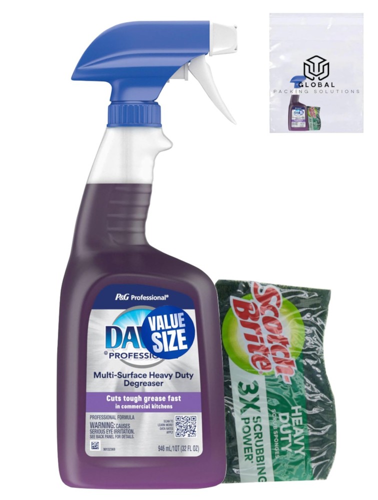 Dawn Professional Multi-Surface Heavy Duty Degreaser Spray 32 Fl Oz bundled w…