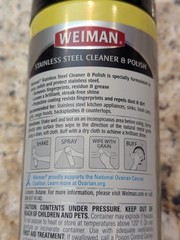 Weiman Stainless Steel Cleaner and Polish Fights Fingerprints Better 12 Oz