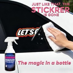Heavy Duty Adhesive Remover Spray – Sticker Eraser for Cars, Glass, Plastic, Met