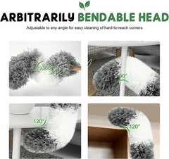 Microfiber Feather Duster Cleaning Extra Long Extendable Ceiling Fan Brush Pole