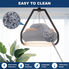 100 Inch Retractable Gap Dust Cleaner Cleaning Tools & Microfiber Feather Dus…