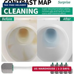 Pumice Stone Toilet Cleaner with Long Handle,Pumice Toilet Scrubber Toilet Bowl