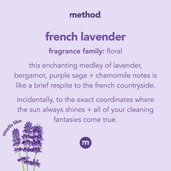 Method All-Purpose Cleaning Wipes, French Lavender, Multi-Surface, Compostabl…