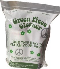 2 Pcs Green Glass Piece Cleaner Natural Earth Friendly Pipe Cleaner 16 oz Each