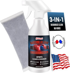 Boxing Glove Deodorizer Cleaner Spray（With Desiccant), Gym Equipment & Shoe Odor