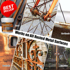 2-in-1 Rust Converter Metal Primer 70.5oz Black Auto Marine Heat Resistant – US