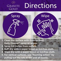 Polish Spray, Streak-Free Shine for Granite, Quartz, Marble, Travertine, Natu…