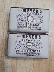 Mrs. Meyer’s Clean Day Lavendar Scent Olive Oil Coconut Oil Soap 5.3 Oz Lot Of 2
