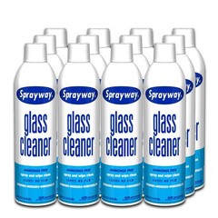 Streak-Free Foaming Glass Cleaner Spray for Home & Auto, 19 oz, Pack of 12