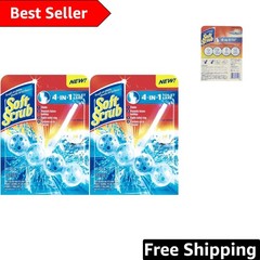 Keep Toilets Fresh with 4-in-1 Rim Hanger Duo – 1.76 oz Each in Sapphire Waters