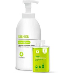 DutyBox Dish Soap – Liquid Foam Soap for Dishes 1 Pump Bottle & 4 Capsules