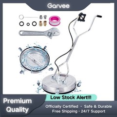 24″ Stainless Steel Surface Cleaner | 4000 PSI, Dual Handle, 4 Wheels