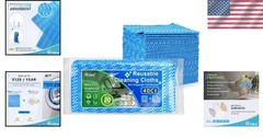 40ct Eco-Friendly Reusable Cleaning Wipes – Super Absorbent 12”x24” Cloths