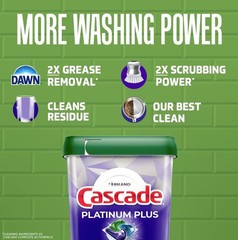 [SALE] 2 Pack Cascade Platinum Plus Dishwasher Detergent Pods Mountain 47 Count