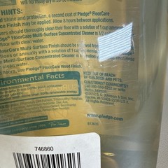 PLEDGE Floor Care Multi Surface Finish Shine Protect Restore Open 90% of 27Oz