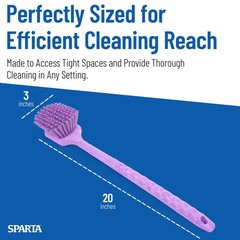 40501EC68 Plastic Large Scrub Brush, Kitchen Brush, Utility Brush With Long H…