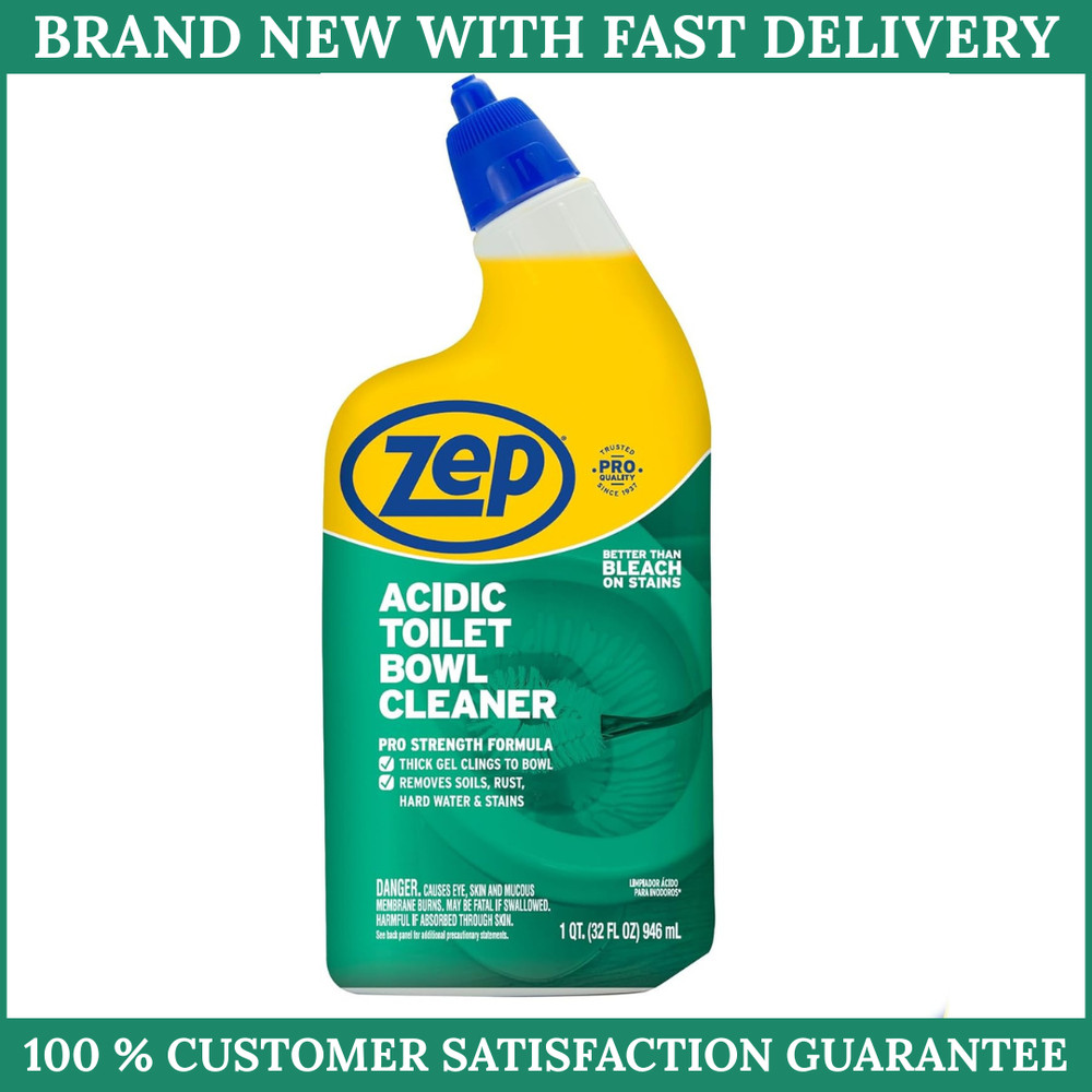 Zep Acidic Toilet Bowl Cleaner 32 Oz Bathroom Toilet Cleaning Solution
